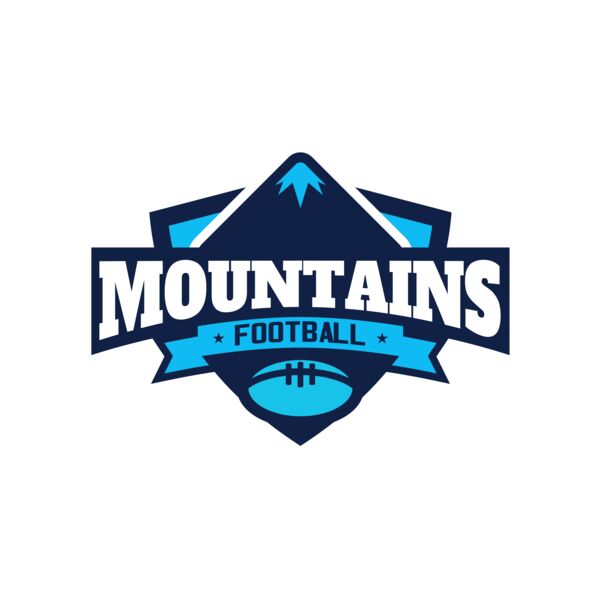 Mountains Football logo template Thumbnail